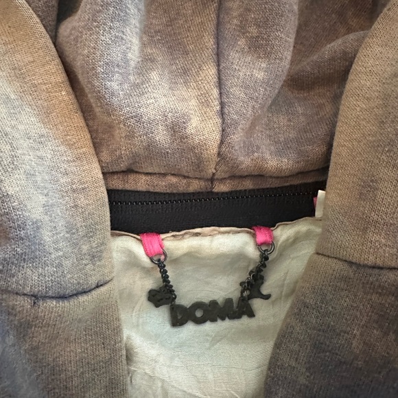 Doma Leather Vest /Free People. M/L runs small like Med. Zip out dickie w/ hood. - Picture 7 of 7